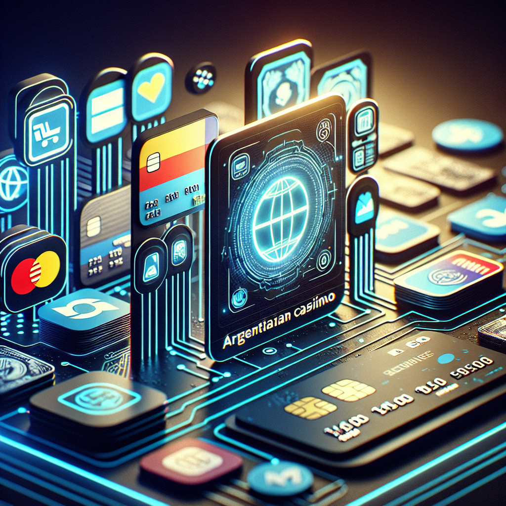 Iconos de diferentes métodos de pago online populares en Argentina